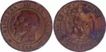 Francia 10 Centimes Napoleon III Nude head - 1855 A Paris - Anchor