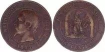 Francia 10 Centimes Napoleon III Nude head - 1855 A Paris - Dog