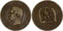 Francia 10 Centimes Napoleon III Nude head - 1855 A Paris