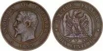 Francia 10 Centimes Napoleon III Nude head - 1855 W Lille
