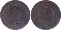 Francia 10 Centimes Napoleon III Nude head - 1856 A Paris