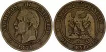 Francia 10 Centimes Napoleon III Nude head - 1862 K Bordeaux