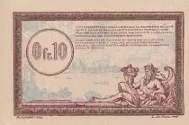 Francia 10 Centimes Regie des chemins de Fer - 1923 - Serial A.9 - R.2
