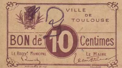 Francia 10 centimes Toulouse City