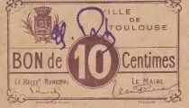 Francia 10 centimes Toulouse City