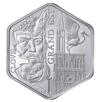 Francia 10 euros - Clovis & the Grand Est - Hexagonal Silver - 2026