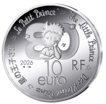 Francia 10 Euros - Little Prince Book - Colorized - Silver