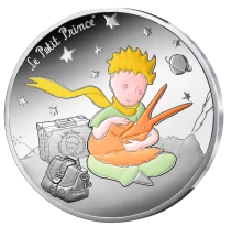 Francia 10 Euros - Little Prince Fox - Colorized - Silver