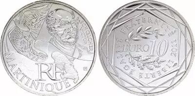 Francia 10 Euros - Martinique - 2012 - Silver