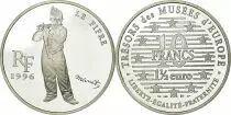 Francia 10 Francs  - 1,50 euros - Le Fifre by Manet  - 1996 - Silver - without certificat