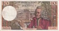 Francia 10 Francs  - Voltaire - 06-03-1969 - Serial T.475 - P.147