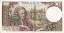 Francia 10 Francs  - Voltaire - 06-12-1973 - Serial Y.952 - VF - P.147