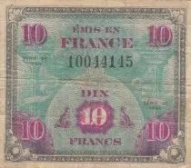 Francia 10 Francs - Allied Military Currency - 1944 - Without Serial