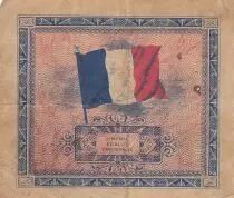 Francia 10 Francs - Allied Military Currency - Flag - 1944 - Without serial - F - P.116