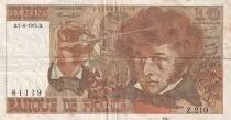 Francia 10 Francs - Berlioz -  07-08-1975 - Serial Z.210