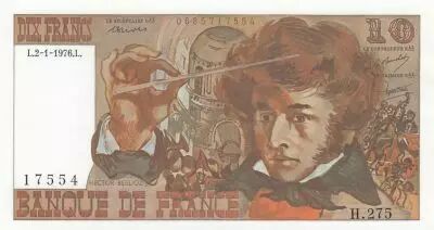 Francia 10 Francs - Berlioz - 02-01-1976 - Serial H.275 - P.150