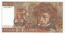 Francia 10 Francs - Berlioz - 02-06-1977 - Serial V.298