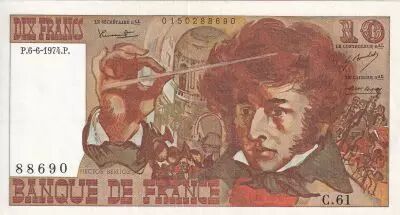 Francia 10 Francs - Berlioz - 06-06-1974 - Serial C.61 - P.150
