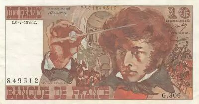 Francia 10 Francs - Berlioz - 06-07-1978 - Serial G.306 - P.150