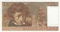 Francia 10 Francs - Berlioz - 06-12-1973 - Without signature - Serial O.13