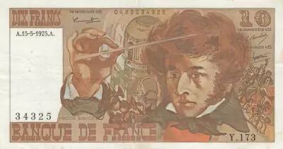 Francia 10 Francs - Berlioz - 15-05-1975 - Serial B.176 - P.150