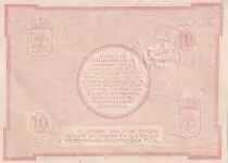 Francia 10 francs - City of Lille - 31-08-1914 - S&eacute;rie JJ 422