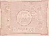 Francia 10 francs - City of Lille - 31-08-1914 - S&eacute;rie JJ 422