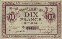 Francia 10 Francs - City of Willems - 10th Serial
