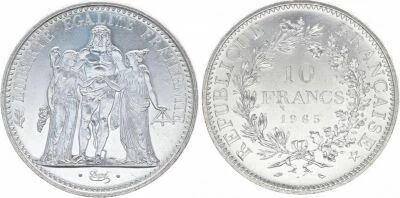 Francia 10 Francs - Hercules - 1965 - Silver