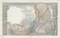 Francia 10 Francs - Miner - 11-06-1942 - Serial Z.6