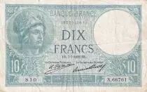 Francia 10 Francs - Minerva -  07-07-1932 - Serial N.66761