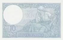 Francia 10 Francs - Minerva - 02-01-1941 - Serial G.83137