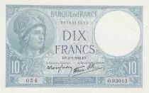 Francia 10 Francs - Minerva - 02-01-1941 - Serial O.83013