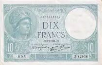 Francia 10 Francs - Minerva - 02-01-1941 - Serial Z.82938 - P.73