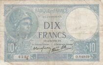Francia 10 Francs - Minerva - 04-12-1941 - Series O.84959