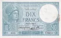 Francia 10 Francs - Minerva - 07-09-1939 - Serial L.71471 - P.73