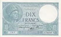 Francia 10 Francs - Minerva - 07-11-1940 - Serial O.78797