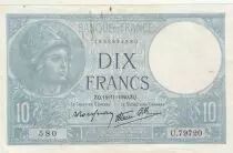 Francia 10 Francs - Minerva - 14-11-1940 - Serial S.79528 - P.73
