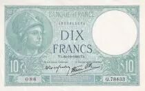 Francia 10 Francs - Minerva - 24-10-1940 - Serial Q.78433 - P.73