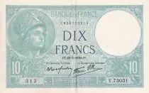 Francia 10 Francs - Minerva - 28-09-1939 - Serial V.73031 - XF - P.73