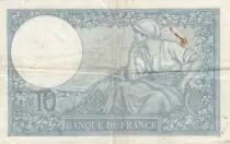 Francia 10 Francs - Minerva - 28-09-1939 - Serial V.73031 - XF - P.73