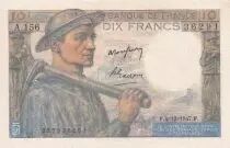 Francia 10 Francs - Minor - 04-12-1947 - Serial A.156 - P.99