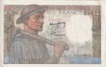 Francia 10 Francs - Minor - 07-04-1949 - Serial O.190 -  P.99