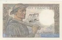 Francia 10 Francs - Minor - 09-01-1947 - Serial M.128