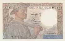 Francia 10 Francs - Minor - 10-03-1949 - Serial A.182