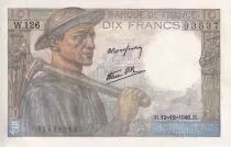 Francia 10 Francs - Minor - 19-12-1946 - Serial W.126 - P.99
