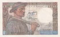 Francia 10 Francs - Minor - 30-06-1949 - Serial B.196-  P.99