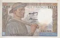 Francia 10 Francs - Minor - 30-06-1949 - Serial E.206 - P.99