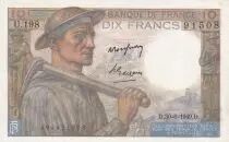 Francia 10 Francs - Minor - 30-06-1949 - Serial U.198