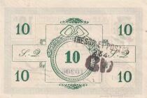 Francia 10 Francs - Ville - Saint-Quentin - 06-03-1916 - S&eacute;rie I